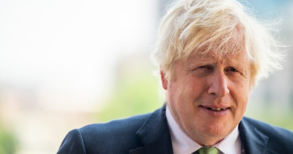 Boris Johnson, l'ancien Premier ministre britannique, au Texas le 23 mai 2023.