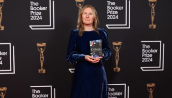 Handout photo issued by Booker Prize of Samantha Harvey attends the Booker Prize 2024 ceremony at Old Billingsgate, London. Ms Harvey has become the first woman since 2019 to win the Booker Prize. Her book Orbital, about astronauts looking down at Earth, was named as the winner of the £50,000 prize and trophy. Issue date: Tuesday November 12, 2024.