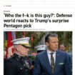 Pete Hegseth à la tête du Pentagone: "P* qui est ce type ?"