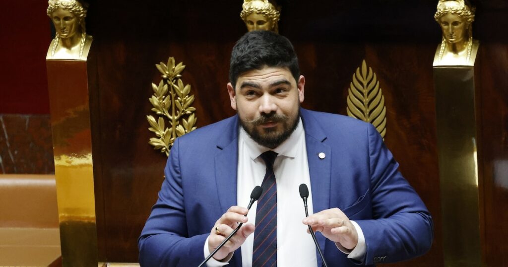 Le député Guillaume Kasbarian à l'Assemblée nationale, à Paris le 13 mars 2023