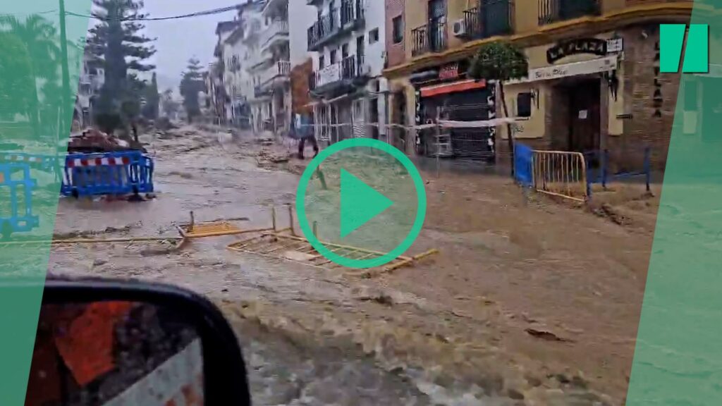 Espagne : des pluies torrentielles à Malaga, deux semaines après les inondations dévastatrices