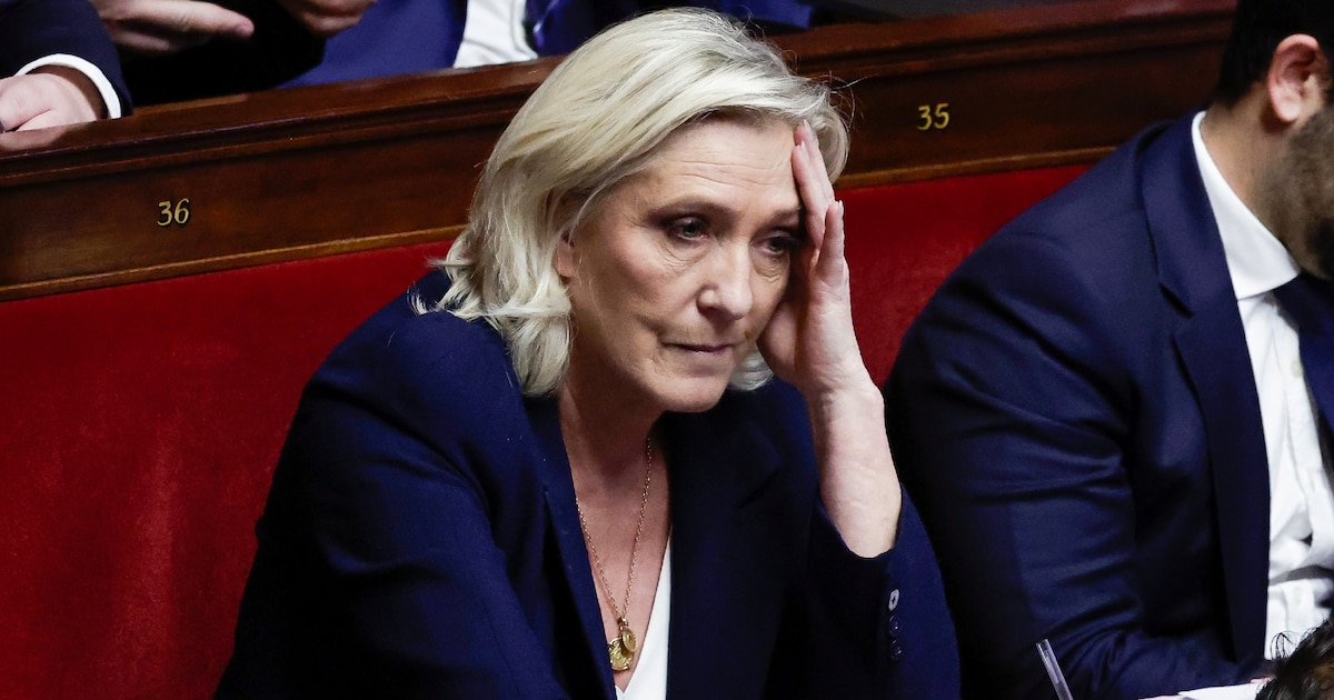 Marine Le Pen, à l'Assemblée Nationale, le 31 octobre 2024