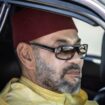 Le roi du Maroc Mohammed VI dans un convoi après une cérémonie marquant le 24e anniversaire de son intronisation, le 31 juillet 2023