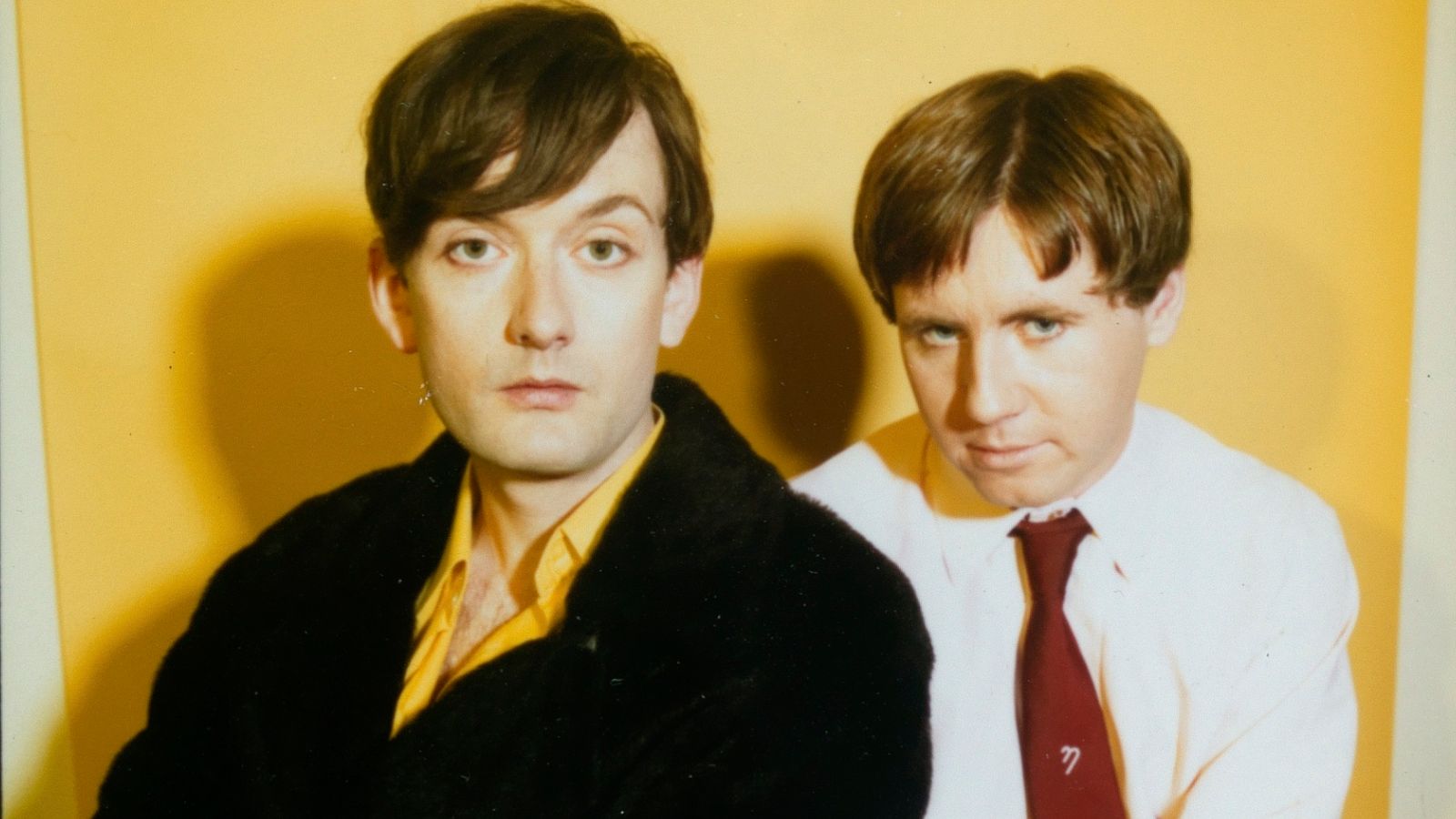 Pulp's Jarvis Cocker and Mark Webber in 1996. Pic: Pat Pope