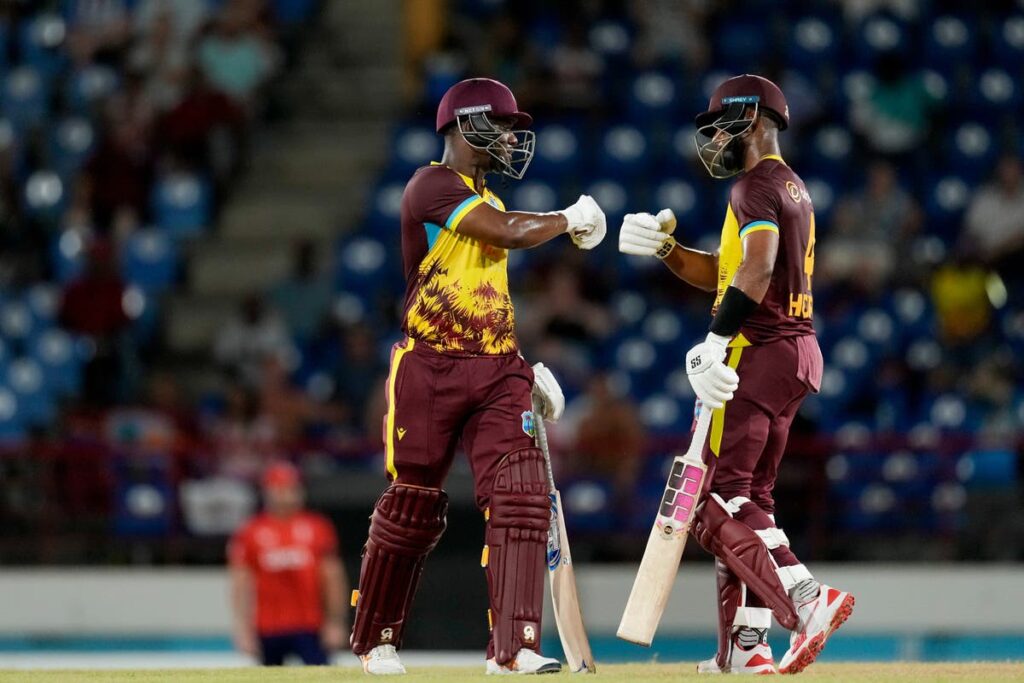 England beaten in T20 thriller as West Indies pull off record chase on home soil