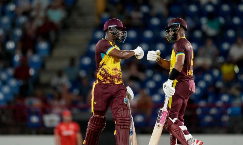 England beaten in T20 thriller as West Indies pull off record chase on home soil