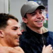 Antoine Dupont et Léon Marchand, les stars bleues des JO, ont célébré ensemble la victoire face aux All Blacks