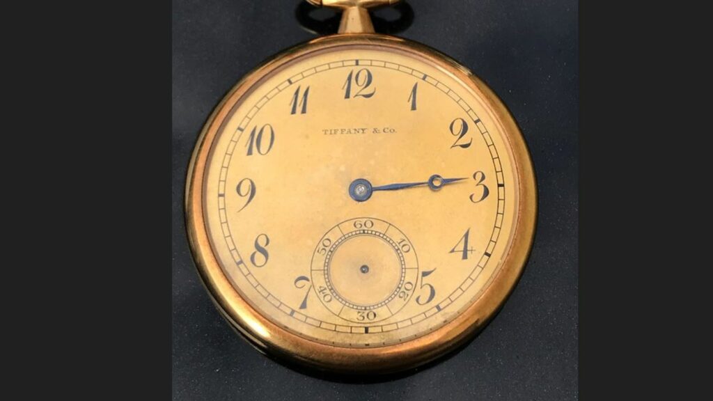 A gold pocket watch given to the British boat captain who rescued more than 700 passengers from the Titanic has sold at auction . Pic: PA/ Henry Aldridge and Son