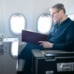 Keir Starmer on the plane to the G20 summit. Pic: PA