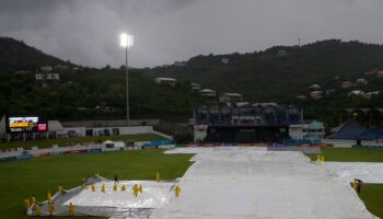 Rain forces abandonment of England’s final match of white-ball tour of Caribbean