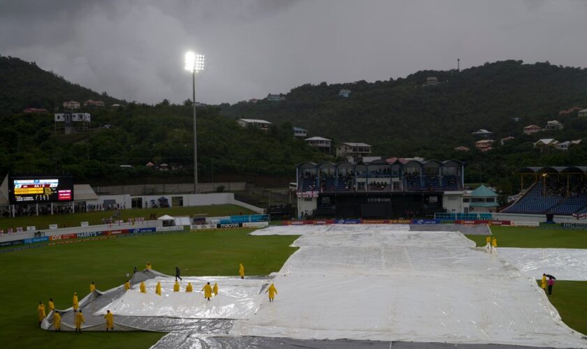 Rain forces abandonment of England’s final match of white-ball tour of Caribbean