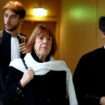 Gisele Pelicot with her lawyers on 18 November. Pic: Reuters