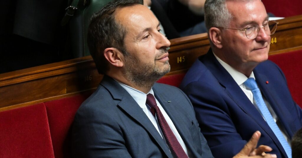 Le vice-président du RN et député du Nord Sébastien Chenu à l'Assemblée nationale, le 18 juillet 2024