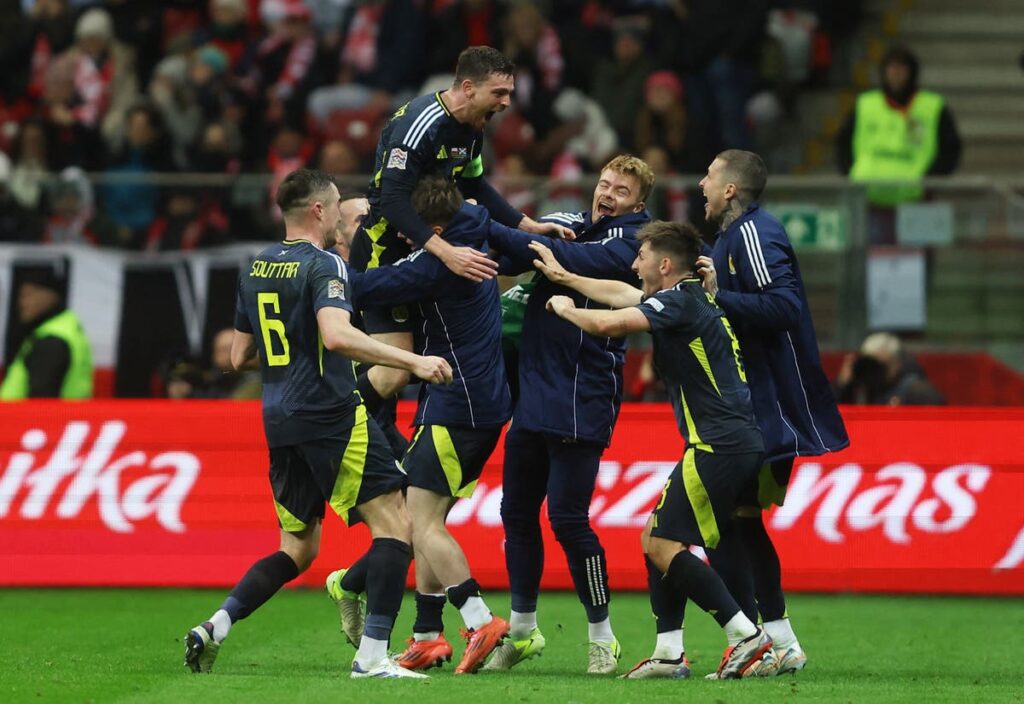 Scotland finish Nations League with late twist as Andy Robertson has final say