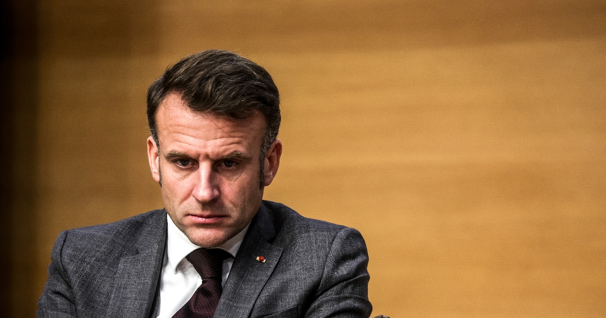 Le président français Emmanuel Macron le 13 novembre 2024 au Collège de France à Paris