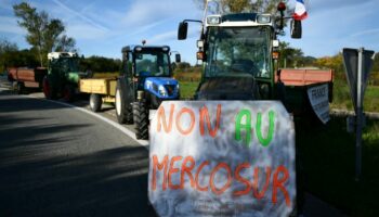 Manifestation d'agriculteurs le 18 novembre 2024 au Cannet-des-Maures (Var)