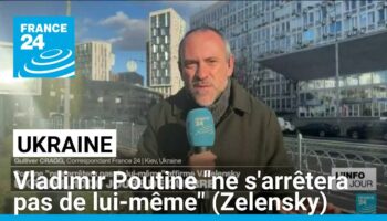 1 000e jour de guerre en Ukraine : Vladimir Poutine "ne s'arrêtera pas de lui-même"