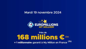 Résultat Euromillions (FDJ) : le tirage de ce mardi 19 novembre 2024 [EN LIGNE]