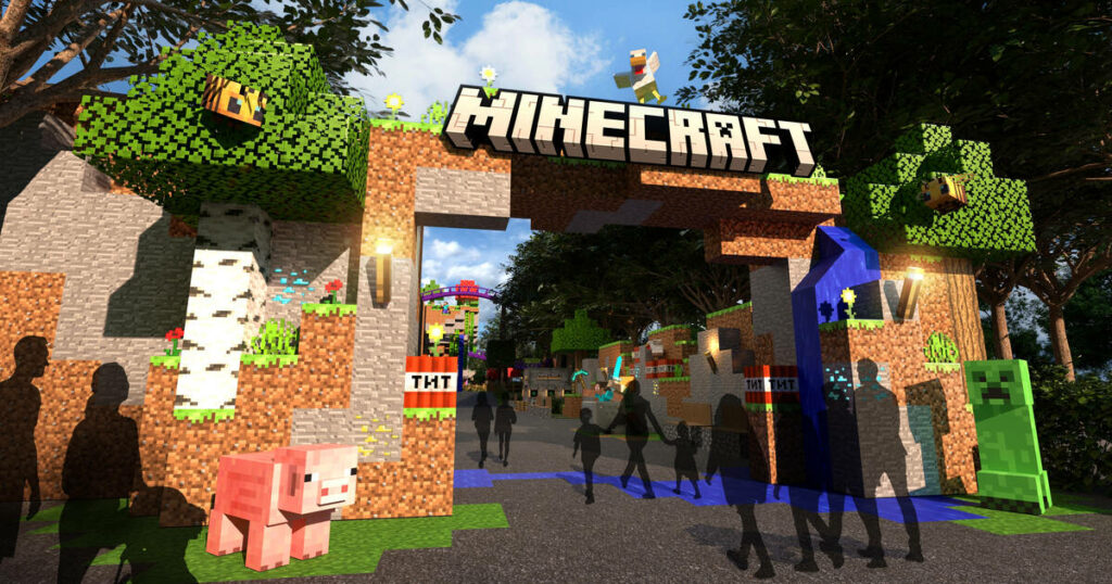 Minecraft, jeu vidéo le plus vendu de tous les temps, construit son avenir dans les parcs d’attractions