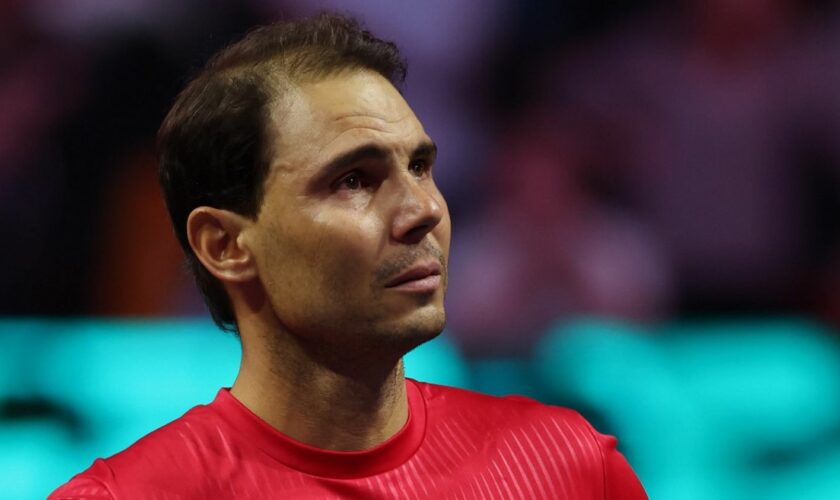 Tennis : "Je pars tranquille"... Emu aux larmes, Rafael Nadal fait ses adieux au tennis professionnel