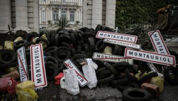 Dégradations devant la préfecture d'Agen lors du mouvement de protestation des agriculteurs le 19 novembre 2024