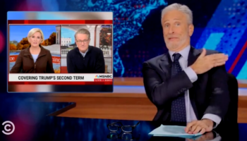 Jon Stewart skewers 'Morning Joe' co-hosts for Trump meeting: 'You said he was Hitler'