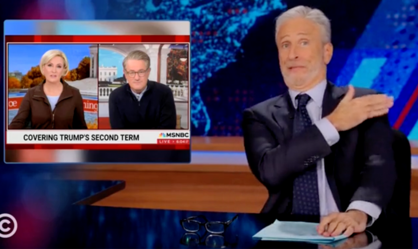 Jon Stewart skewers 'Morning Joe' co-hosts for Trump meeting: 'You said he was Hitler'