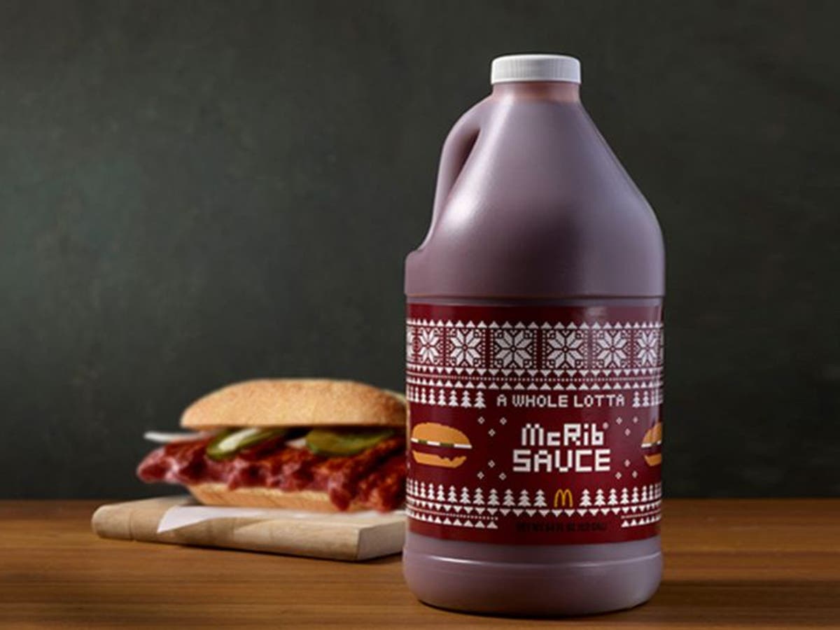 McDonald’s McRib returns with $20 jugs of sauce for a limited time