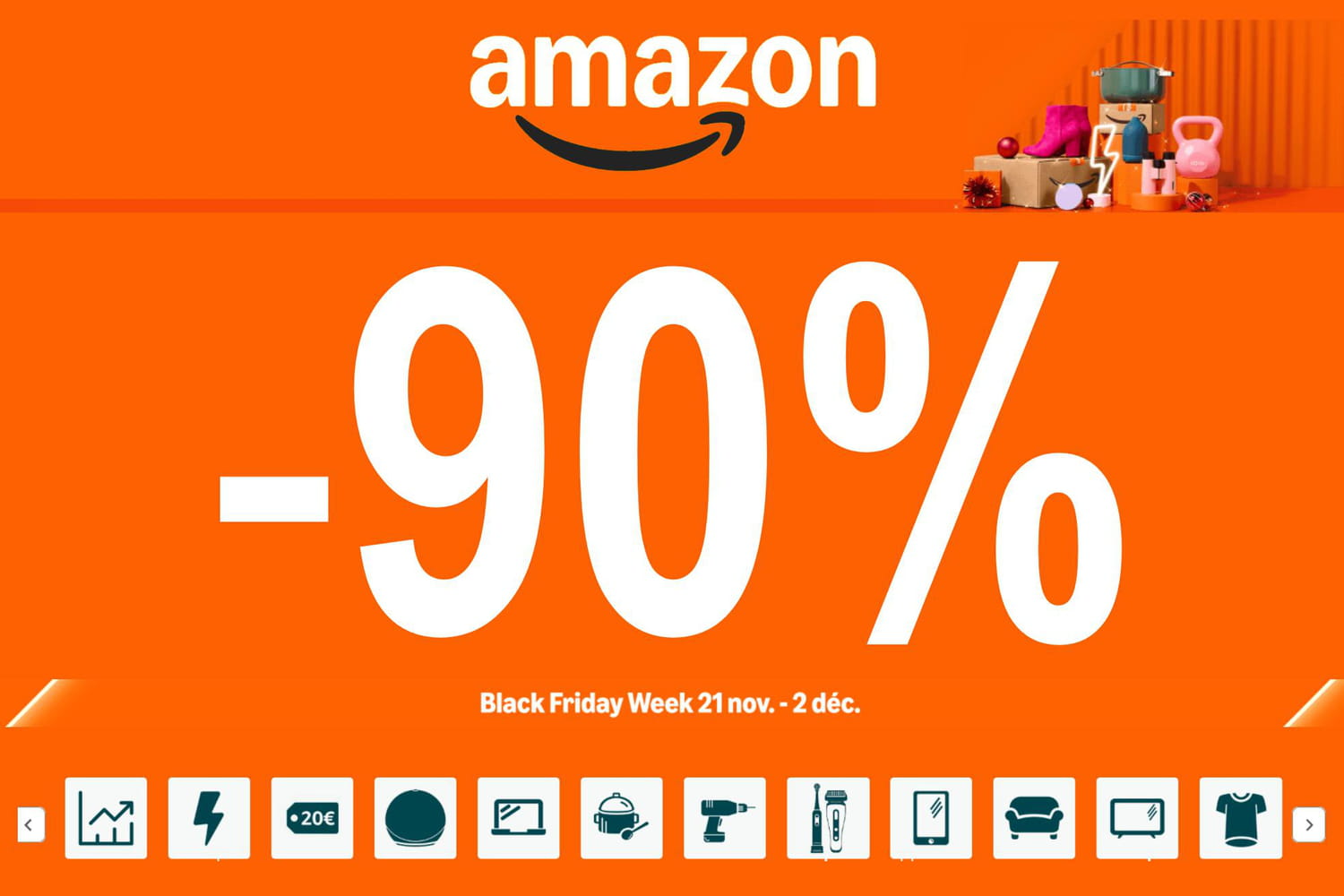 Black Friday Amazon : on a bien trouvé des promos à -90%, mais les bons plans sont ailleurs