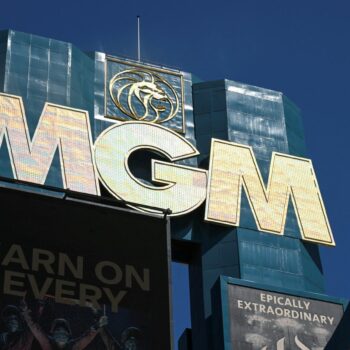 A view of MGM Grand hotel and casino signage, after MGM Resorts shut down some computer systems due to a cyber attack in Las Vegas, Nevada, U.S., September 13, 2023. REUTERS/Bridget Bennett