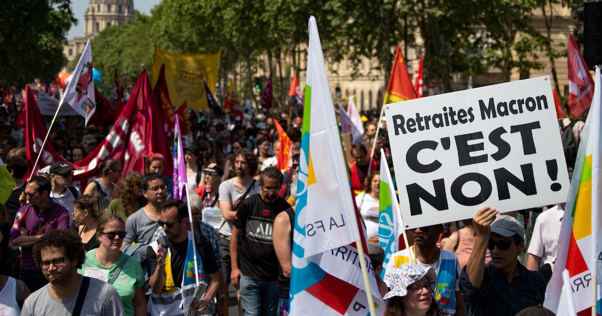 Manifestation contre la réforme des retraites, le 6 juin 2023 à Paris