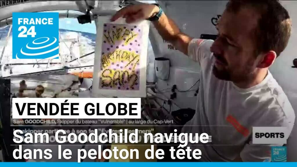 Vendée Globe 2024 : Sam Goodchild navigue dans le peloton de tête