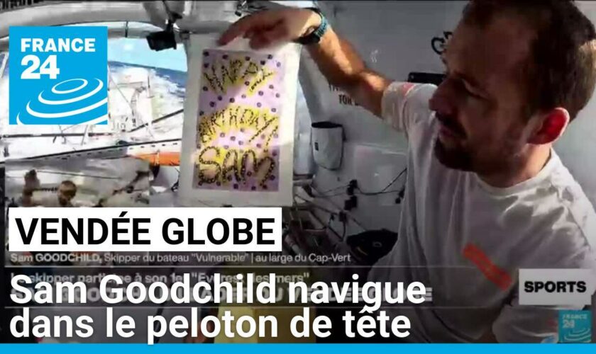 Vendée Globe 2024 : Sam Goodchild navigue dans le peloton de tête