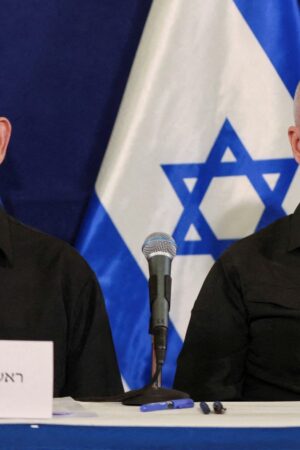 Benjamin Netanyahu and Yoav Gallant (right). File pic: Reuters