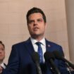 L'élu républicain Matt Gaetz s'exprimant devant la presse le 13 décembre 2019 à Washington