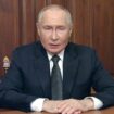 President Putin spoke to the Russian people in a TV address on Thursday evening. Pic: AP