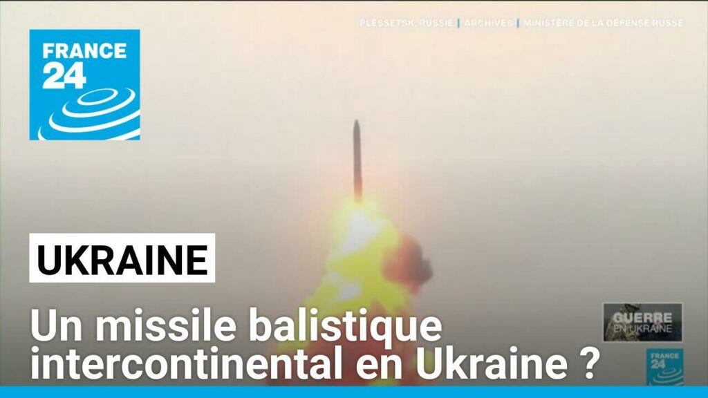 L'Ukraine accuse Moscou de l'avoir frappée avec un missile balistique intercontinental