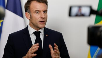 Emmanuel Macron en conférence de presse en marge de la réunion des dirigeants du G20 à Rio de Janeiro, au Brésil, le 19 novembre 2024