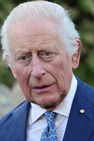 The King looks during his visit to the Australian National Botanic Gardens. Pic: Reuters