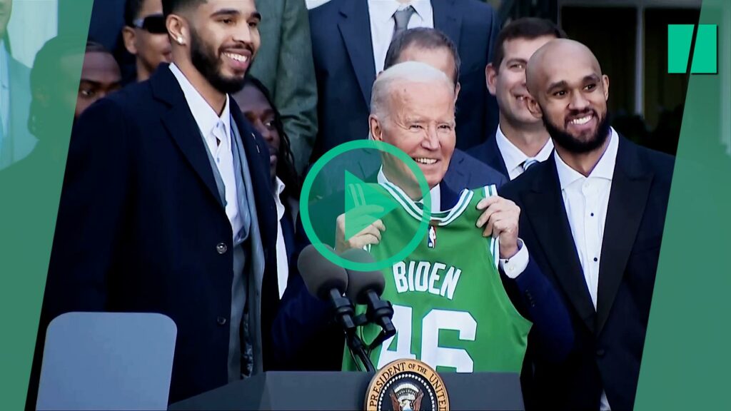 NBA : Joe Biden a reçu les Boston Celtics à la Maison-Blanche et ça lui rappelle ses origines irlandaises