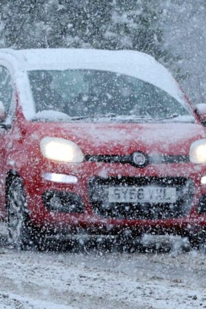 Snow in Aviemore, Scotland. Pic: Reuters