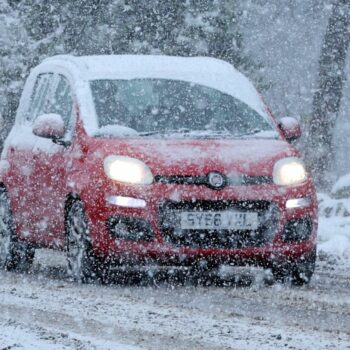 Snow in Aviemore, Scotland. Pic: Reuters