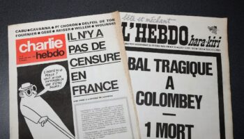 Naissance de Charlie Hebdo en 1970 en réponse aux tentatives de censure de Hara Kiri après sa Une "Bal tragique à Colombey, un mort"