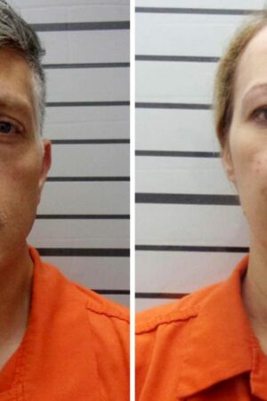 Jon and Carie Hallford, the owners of Return to Nature Funeral Home, the Colorado funeral home where 190 decaying bodies were found, are set to appear in court Tuesday, Dec. 5, 2023, facing allegations that they abused corpses, stole, money laundered and forged documents. Pic: Muskogee County Sheriff's Office/AP