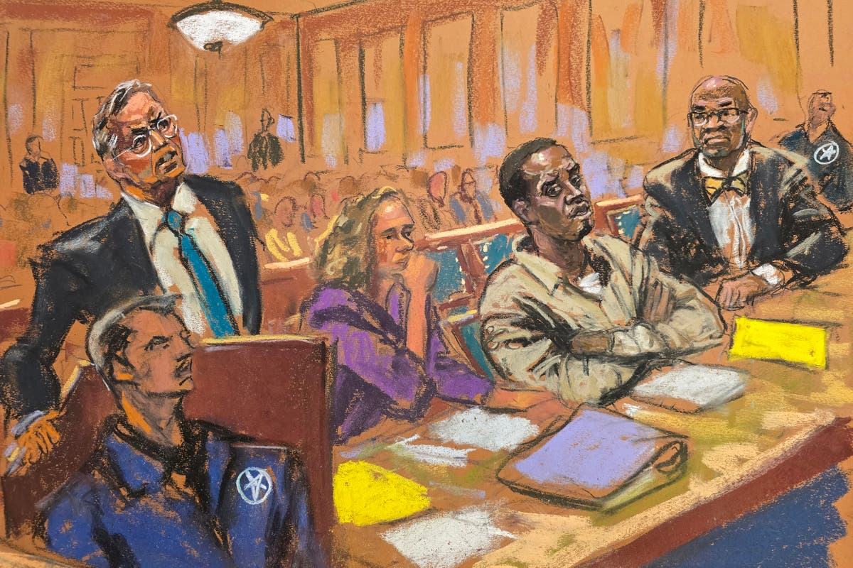 Sean ‘Diddy’ Combs grins and blows kisses as court hears bail plea over sex trafficking charges