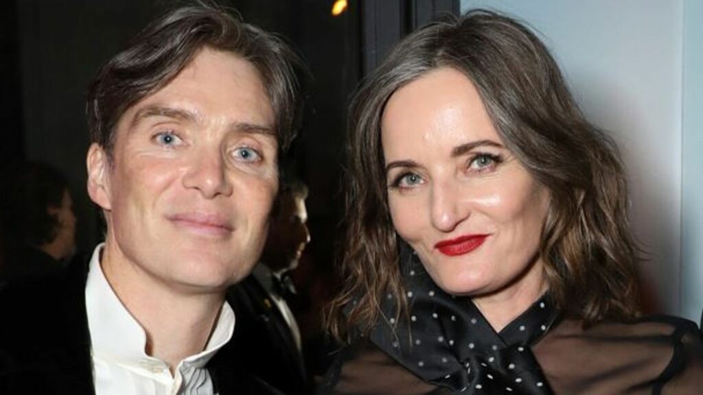 Cillian Murphy and wife Yvonne McGuinness at a Golden Globes afterparty in January. Pic: AP