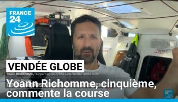 Vendée Globe 2024 : Yoann Richomme, cinquième, commente la course sur France 24