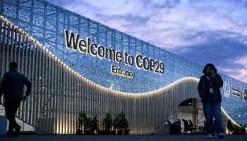 Le bâtiment qui accueille la COP29, le 10 novembre 2024 à Bakou