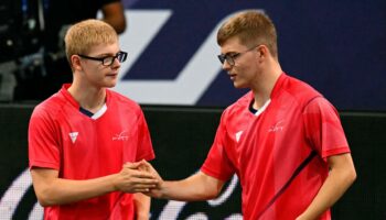 Alexis et François Lebrun remportent les championnats du monde de tennis de table, une première historique