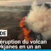 Islande : 7ème éruption en un an du volcan de Reykjanes